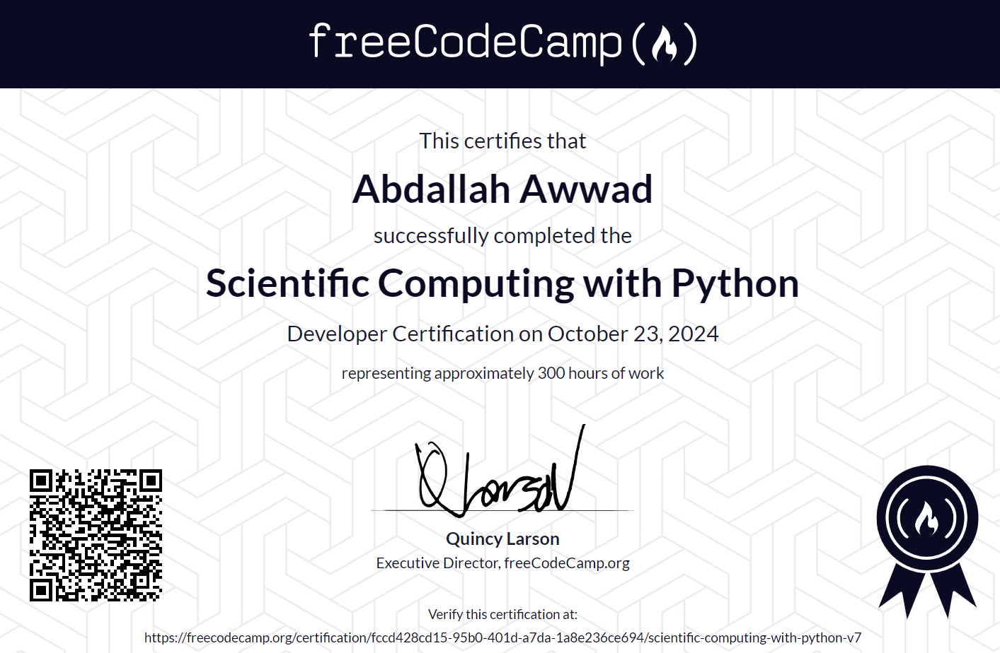 Scientific Computing with Python Certificate